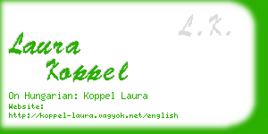 laura koppel business card